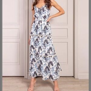 SENLIS Maxi Dress Halette sleeveless maxi dress Navy Rolling
